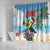 Belize Keel-billed Toucan Christmas Shower Curtain Black Orchid Christmas Beach Vibe