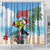 Belize Keel-billed Toucan Christmas Shower Curtain Black Orchid Christmas Beach Vibe