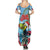 Belize Keel-billed Toucan Christmas Summer Maxi Dress Black Orchid Christmas Beach Vibe