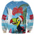 Belize Keel-billed Toucan Christmas Sweatshirt Black Orchid Christmas Beach Vibe