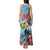 Belize Keel-billed Toucan Christmas Tank Maxi Dress Black Orchid Christmas Beach Vibe