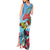 Belize Keel-billed Toucan Christmas Tank Maxi Dress Black Orchid Christmas Beach Vibe