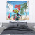 Belize Keel-billed Toucan Christmas Tapestry Black Orchid Christmas Beach Vibe