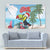 Belize Keel-billed Toucan Christmas Tapestry Black Orchid Christmas Beach Vibe