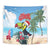 Belize Keel-billed Toucan Christmas Tapestry Black Orchid Christmas Beach Vibe