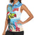 Belize Keel-billed Toucan Christmas Women Sleeveless Polo Shirt Black Orchid Christmas Beach Vibe