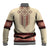 Traditional Romanian Baseball Jacket With Red Traditional Embroidery Patterns