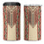 Traditional Romanian 4 in 1 Can Cooler Tumbler With Red Traditional Embroidery Patterns LT18