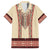 Traditional Romanian Family Matching Long Sleeve Bodycon Dress and Hawaiian Shirt With Red Traditional Embroidery Patterns