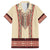 Traditional Romanian Family Matching Short Sleeve Bodycon Dress and Hawaiian Shirt With Red Traditional Embroidery Patterns