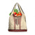 Traditional Romanian Grocery Bag With Red Traditional Embroidery Patterns