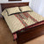 Traditional Romanian Quilt Bed Set With Red Traditional Embroidery Patterns - Wonder Print Shop