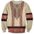 Traditional Romanian Sweatshirt With Red Traditional Embroidery Patterns - Wonder Print Shop