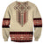 Traditional Romanian Sweatshirt With Red Traditional Embroidery Patterns - Wonder Print Shop