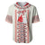 Happy Martisor Day Baseball Jersey Traditional Romanian Folklore Pattern