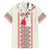 Happy Martisor Day Family Matching Off The Shoulder Long Sleeve Dress and Hawaiian Shirt Traditional Romanian Folklore Pattern