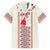 Happy Martisor Day Family Matching Off Shoulder Maxi Dress and Hawaiian Shirt Traditional Romanian Folklore Pattern