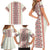 Happy Martisor Day Family Matching Short Sleeve Bodycon Dress and Hawaiian Shirt Traditional Romanian Folklore Pattern