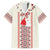 Happy Martisor Day Family Matching Short Sleeve Bodycon Dress and Hawaiian Shirt Traditional Romanian Folklore Pattern