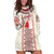 Happy Martisor Day Hoodie Dress Traditional Romanian Folklore Pattern