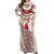 Happy Martisor Day Off Shoulder Maxi Dress Traditional Romanian Folklore Pattern