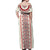 Happy Martisor Day Off Shoulder Maxi Dress Traditional Romanian Folklore Pattern