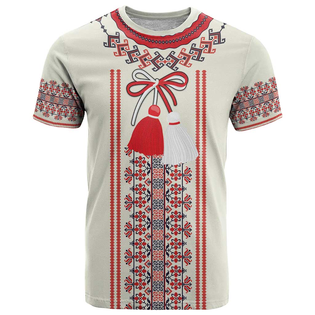 Happy Martisor Day T Shirt Traditional Romanian Folklore Pattern - Wonder Print Shop