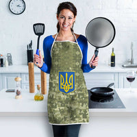 Ukraine Military Vyshyvanka Pattern Apron Tryzub Emblem Tactical Style - Wonder Print Shop