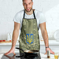 Ukraine Military Vyshyvanka Pattern Apron Tryzub Emblem Tactical Style - Wonder Print Shop