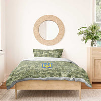 Ukraine Military Vyshyvanka Pattern Bedding Set Tryzub Emblem Tactical Style - Wonder Print Shop