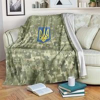 Ukraine Military Vyshyvanka Pattern Blanket Tryzub Emblem Tactical Style - Wonder Print Shop