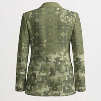 Ukraine Military Vyshyvanka Pattern Blazer Tryzub Emblem Tactical Style - Wonder Print Shop