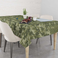 Ukraine Military Vyshyvanka Pattern Tablecloth Tryzub Emblem Tactical Style - Wonder Print Shop