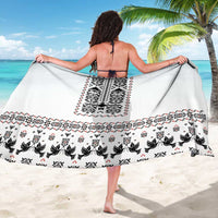 Ukraine Military Vyshyvanka Pattern Sarong Ukrainian Heritage White Tactical Style - Wonder Print Shop