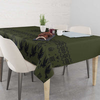 Ukraine Military Vyshyvanka Pattern Tablecloth Ukrainian Heritage Green Tactical Style - Wonder Print Shop