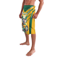 Custom Australia Rugby Lavalava Koala Mascot Sporty Style - Wonder Print Shop