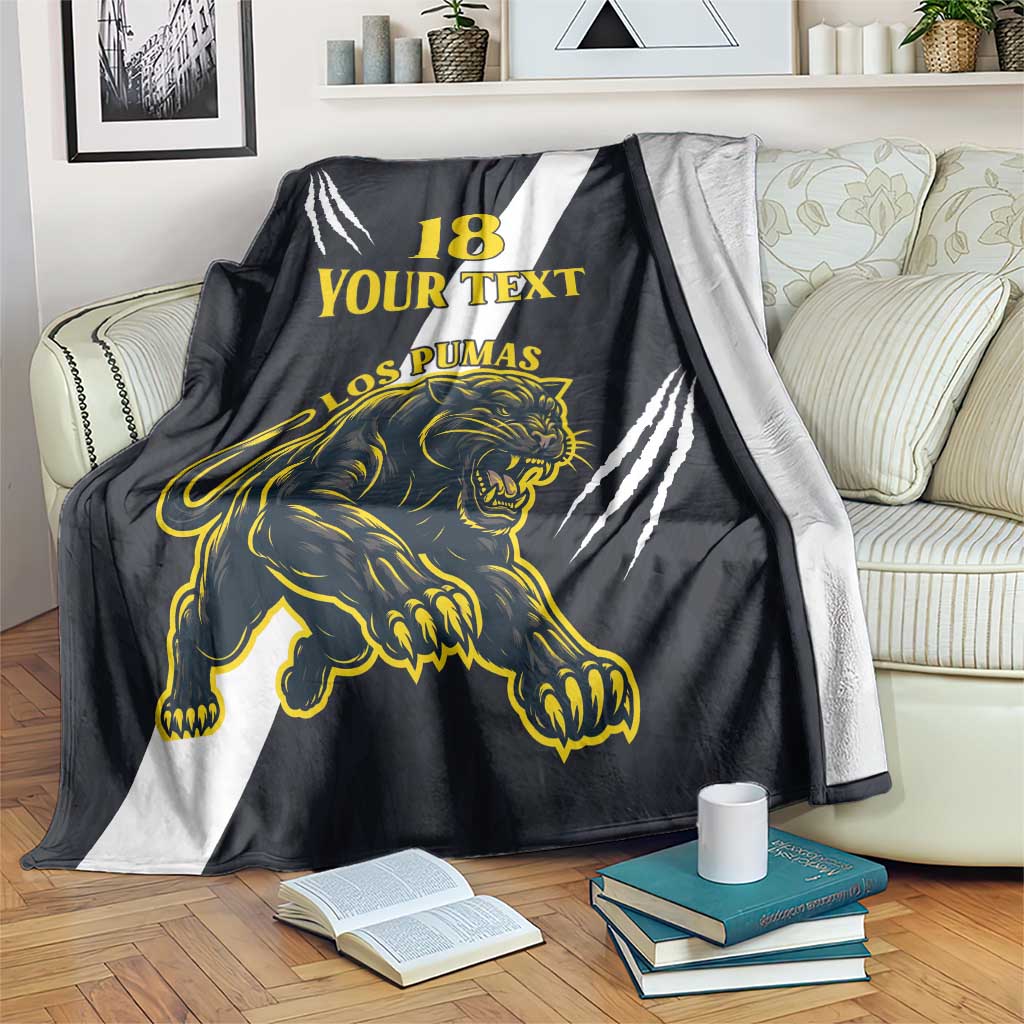 Custom Argentina Rugby Blanket Pumas Mascot - Wonder Print Shop