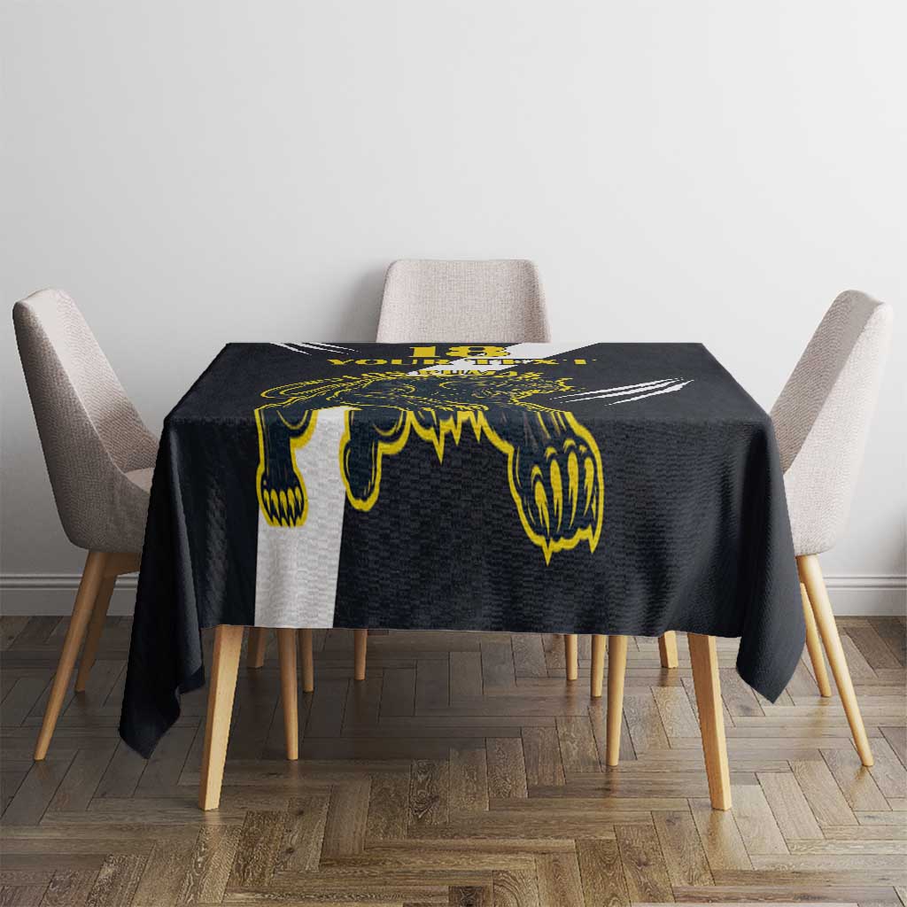 Custom Argentina Rugby Tablecloth Pumas Mascot - Wonder Print Shop