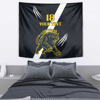 Custom Argentina Rugby Tapestry Pumas Mascot - Wonder Print Shop