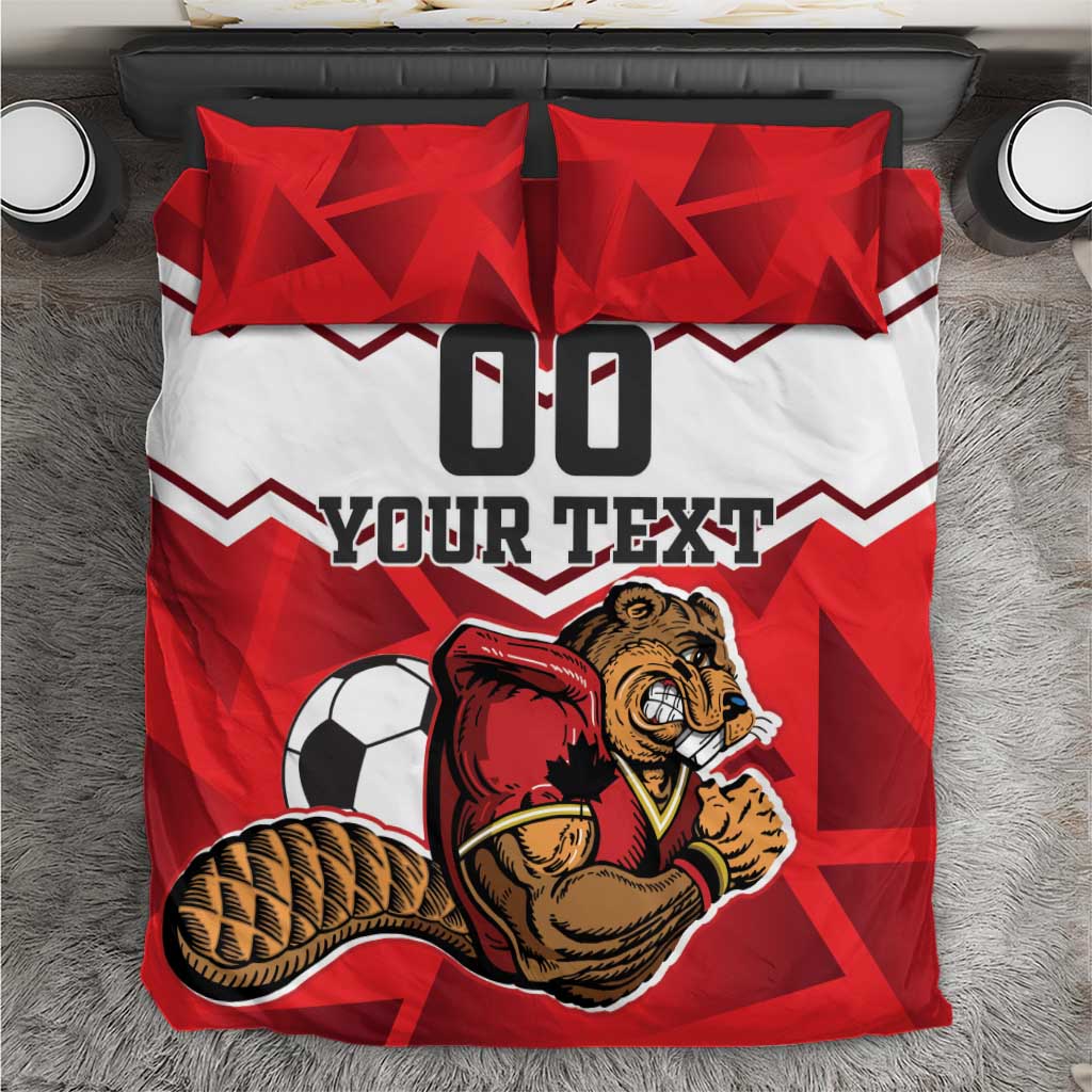 Custom Canada Football Bedding Set Beavers Mascot - Wonder Print Shop