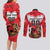 Custom Canada Football Couples Matching Long Sleeve Bodycon Dress and Long Sleeve Button Shirt Beavers Mascot - Wonder Print Shop