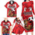 Custom Canada Football Family Matching Long Sleeve Bodycon Dress and Hawaiian Shirt Beavers Mascot - Wonder Print Shop