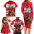 Custom Canada Football Family Matching Long Sleeve Bodycon Dress and Hawaiian Shirt Beavers Mascot - Wonder Print Shop