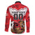 Custom Canada Football Family Matching Long Sleeve Bodycon Dress and Hawaiian Shirt Beavers Mascot - Wonder Print Shop