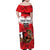 Custom Canada Football Family Matching Off Shoulder Maxi Dress and Hawaiian Shirt Beavers Mascot - Wonder Print Shop