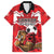 Custom Canada Football Family Matching Off Shoulder Short Dress and Hawaiian Shirt Beavers Mascot - Wonder Print Shop