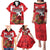 Custom Canada Football Family Matching Puletasi and Hawaiian Shirt Beavers Mascot - Wonder Print Shop