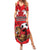 Custom Canada Football Family Matching Summer Maxi Dress and Hawaiian Shirt Beavers Mascot - Wonder Print Shop