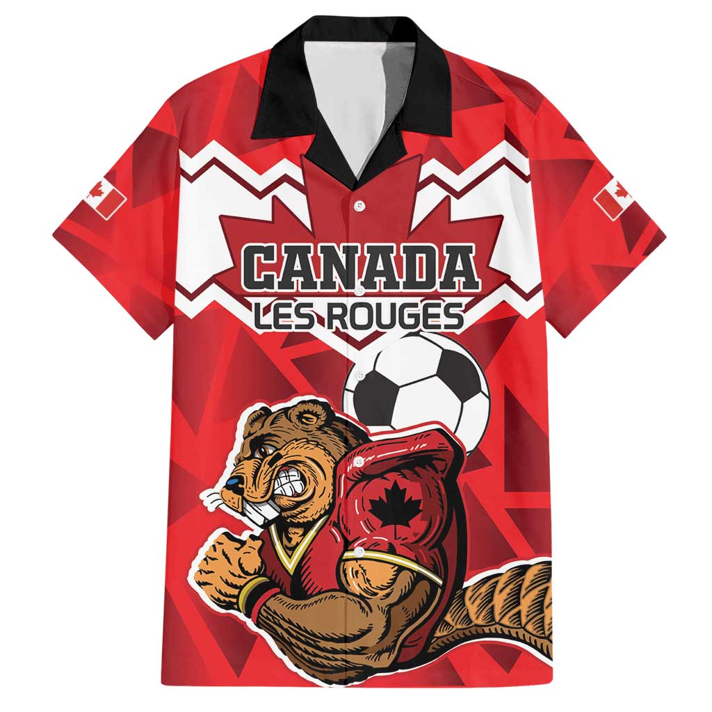 Custom Canada Football Hawaiian Shirt Beavers Mascot - Wonder Print Shop