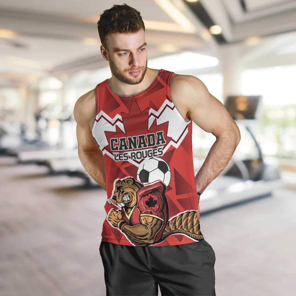 Custom Canada Football Men Tank Top Beavers Mascot - Wonder Print Shop